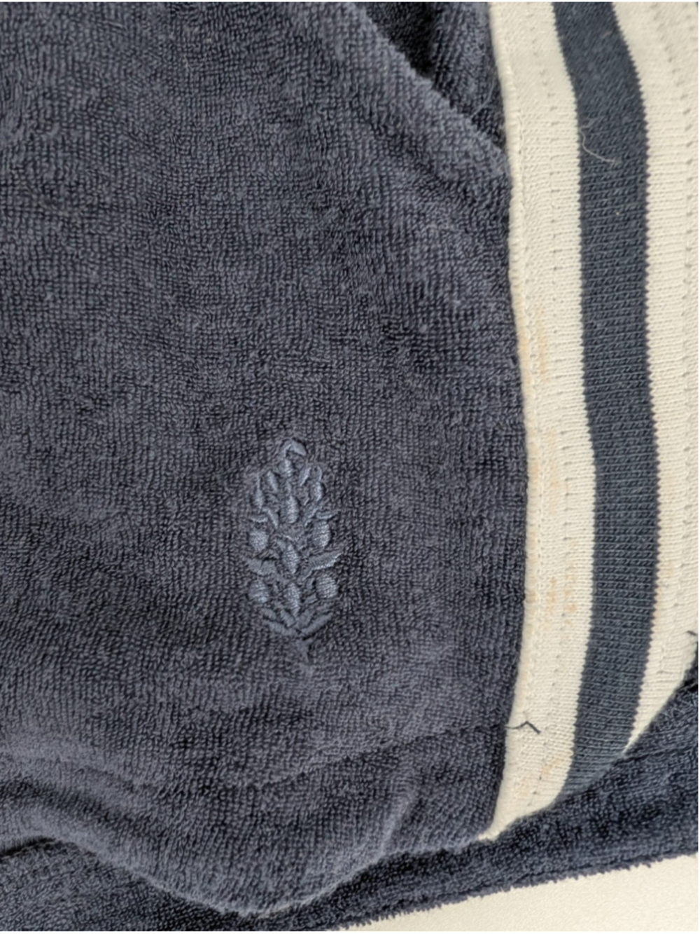 Free People FP Movement Sz L 2 Piece Polo Short Set Navy Terry Lounge Athleisure - Picture 11 of 11